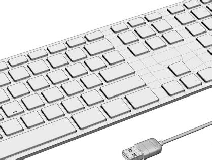 Apple Keyboard with numeric keypad - Free 3D models