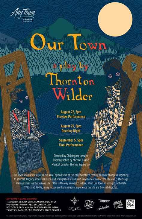 Our Town Poster | Theatre Artwork & Promotional Material by Subplot Studio | Our town, Thornton ...