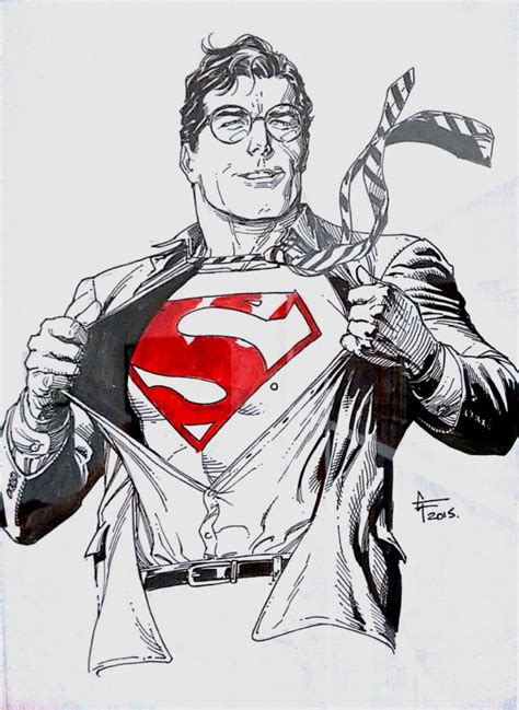 Clark Kent, in Stefano & Alessandra's London Super Comic Con Comic Art Gallery Room