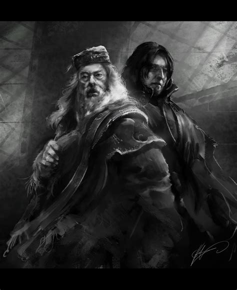 ArtStation - Dumbledore & Snape, Michail Mamaschew Severus Rogue, Harry ...