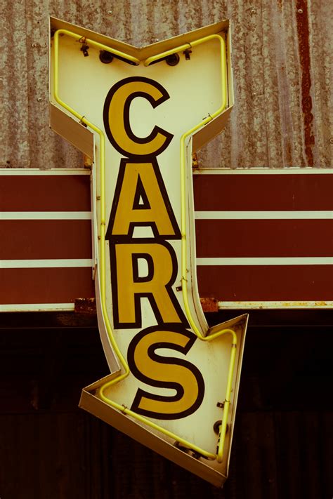 Retro Cars Sign Free Stock Photo - Public Domain Pictures