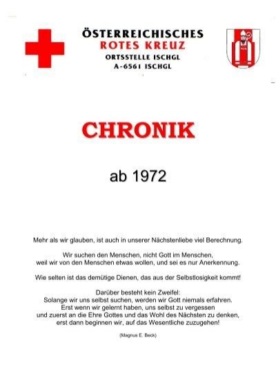 CHRONIK - Österreichisches Rotes Kreuz