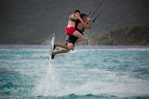 A little bit of friendly kitesurfing competition | Virgin