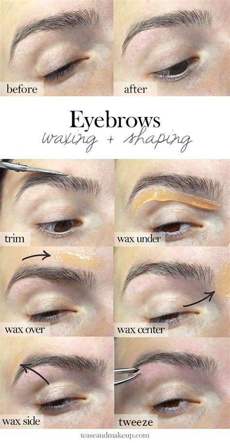 Eyebrow Waxing + Shaping | Tease and Makeup