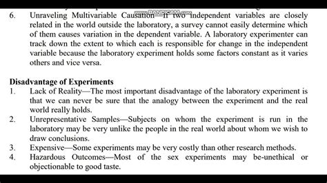 Advantages of Experimental Method | Disadvantages of Experiments - YouTube