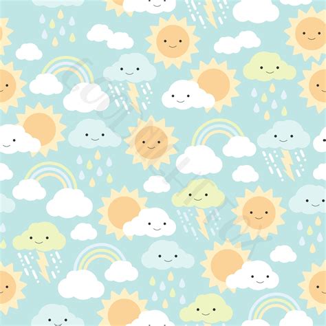 Rainbow Fabric Seamless Digital Pattern Design Fabric Design | Etsy