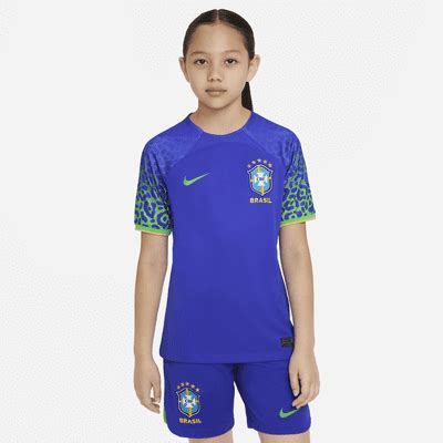 Brazil 2022/23 Stadium Away Older Kids' Nike Dri-FIT Football Shirt ...