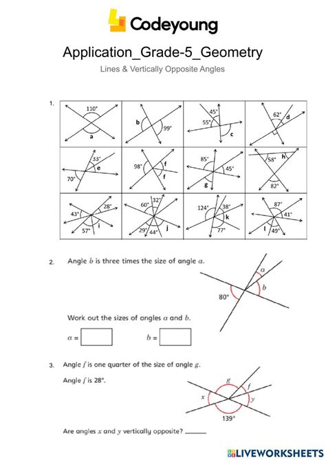 Application-lines & vertically Opposite Angles 2105066