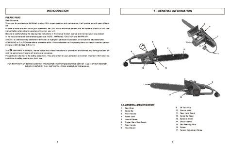 McCulloch MCC1514 Electric Chainsaw Owners Manual, 2006,2007,2008