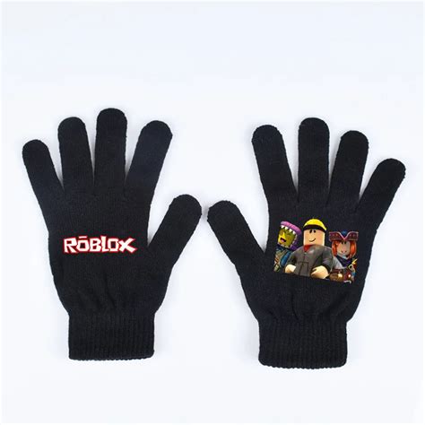 Game Roblox Gloves Fashion Gloves For Girls And Boys Winter Gloves Mittens Black Gloves - Action ...