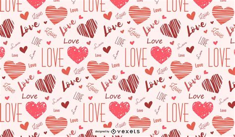 Hearts And Love Seamless Pattern - Vector Download