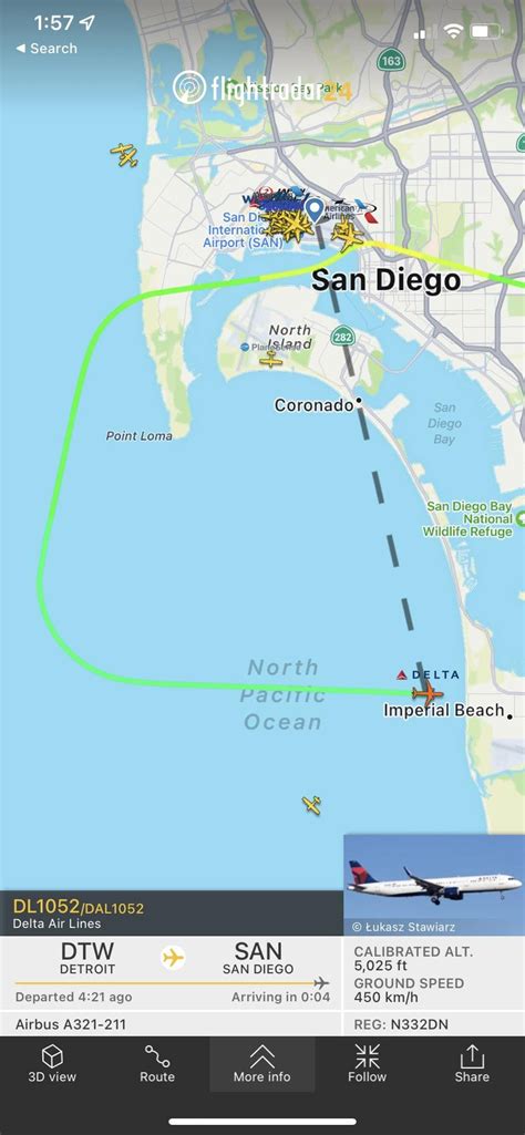Delta go-around at San Diego Int. : r/flightradar24