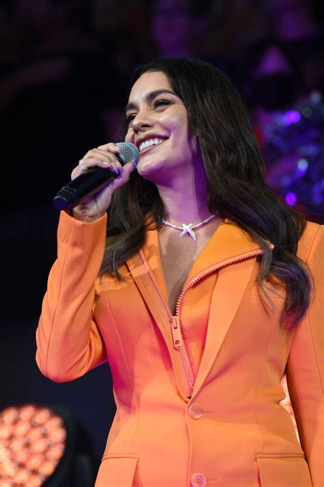 VANESSA HUDGENS Performs National Anthem at NBA Finals 07/17/2021 – HawtCelebs