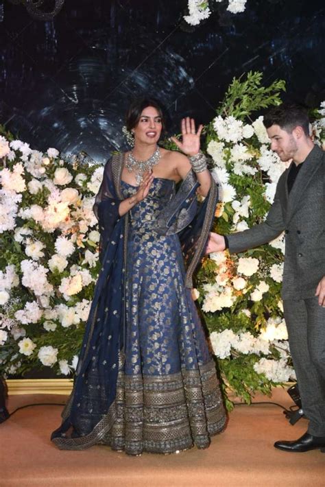 PHOTOS: Priyanka Chopra looks regal in Sabyasachi lehenga while Nick Jonas can’t keep eyes off ...