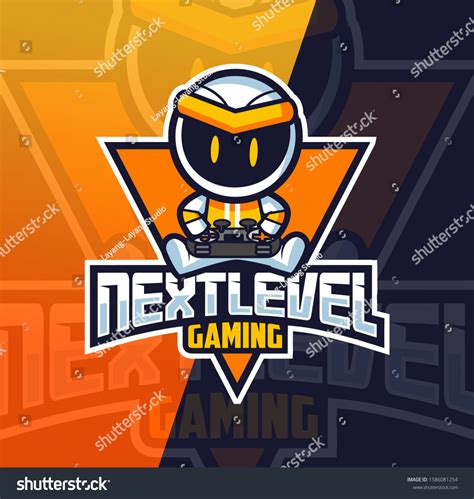 Robot Gamer Mascot Esport Logo Design Stock Vector (Royalty Free) 1586081254 | Shutterstock