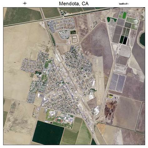 Aerial Photography Map of Mendota, CA California