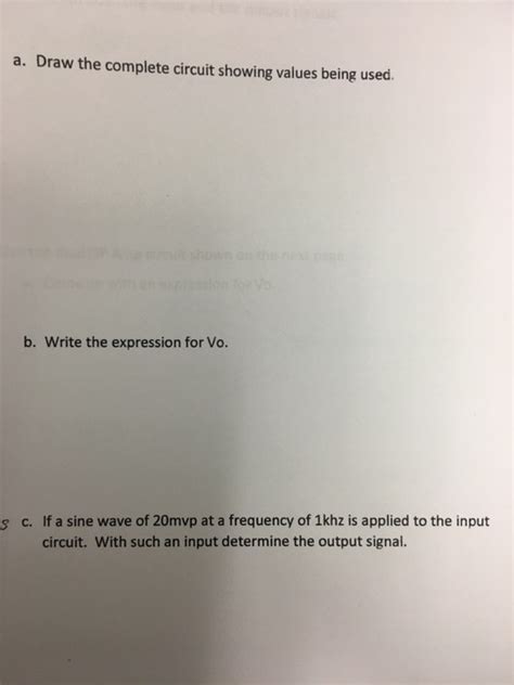 Solved 2. Design a differentiator circuit with an input | Chegg.com