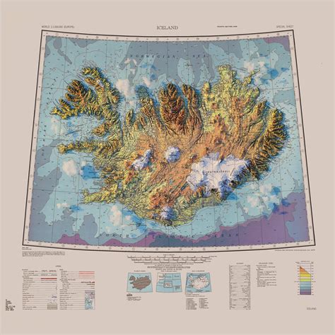 Topographic Map of Iceland - 3D Render With Clouds : r/IcelandPorn