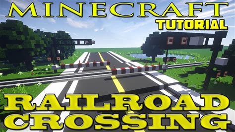 Minecraft Railroad Crossing Tutorial - YouTube