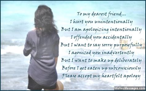 I am sorry poems for friends – WishesMessages.com