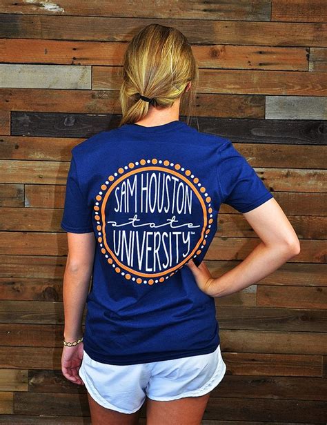 SHSU Briana Circle - NAVY | School shirts, Spirit shirts, Cheer shirts