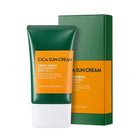 Nature Republic Green Derma Mild Sun Block Myanmar Taiwan Hong Kong