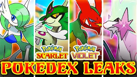 400+ POKEDEX & ALL Forms in Pokemon Scarlet & Violet LEAKS!? - YouTube