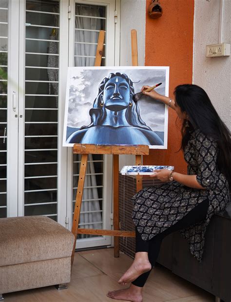 Adiyogi Shiva Painting :: Behance