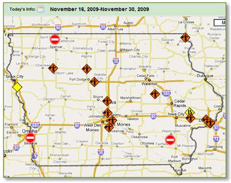 Iowa 511 Road Conditions Map - United States Map