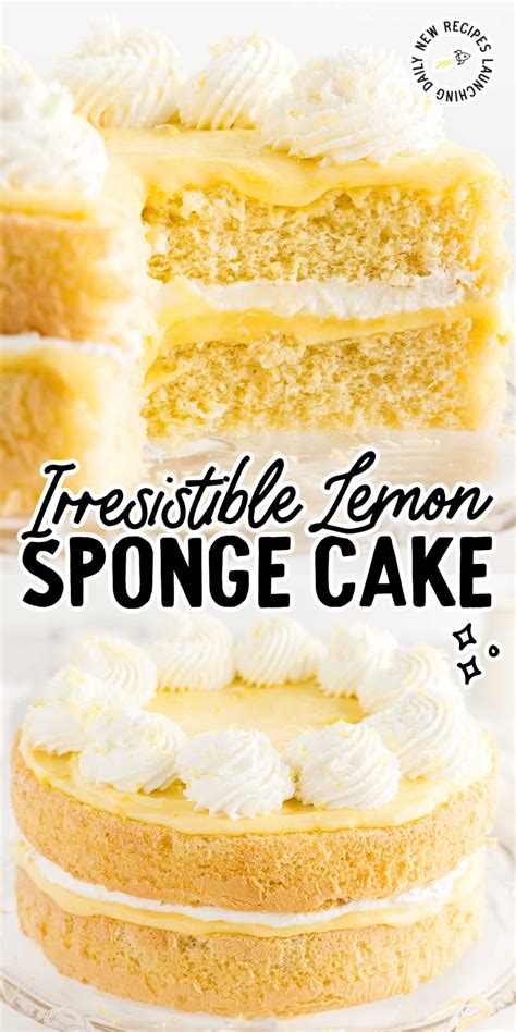 Lemon Sponge Cake - Spaceships and Laser Beams