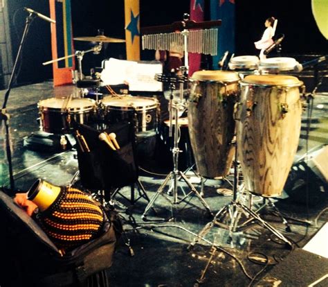 Percussion set on stage | Percussion instruments, Percussion, Drums