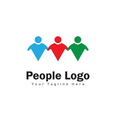 people logo design symbol 13129941 Vector Art at Vecteezy