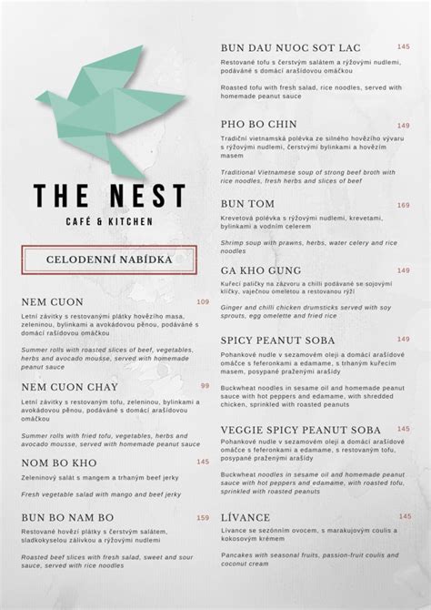 Menu – The Nest