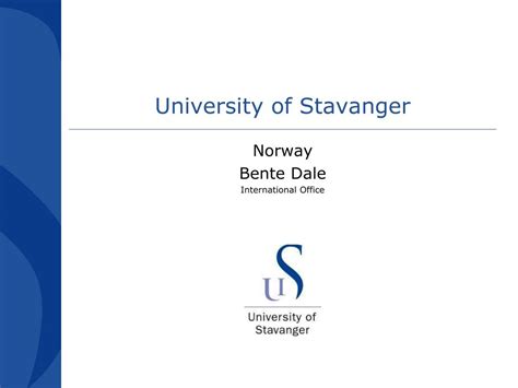 PPT - University of Stavanger PowerPoint Presentation, free download ...