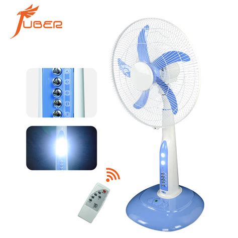 Remote Control Saving Energy Rechargeable DC Fan with LED Light - Rechargeable Fan and DC Fan price