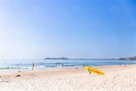 Image of maroochydore beach in the morning sun - Austockphoto