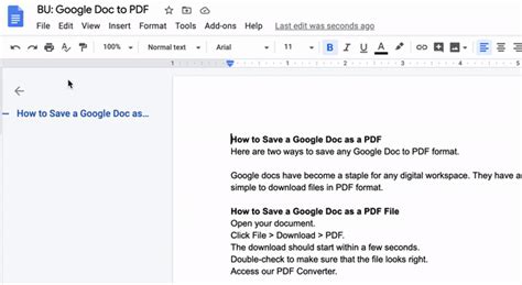 How to Save a Google Doc as a PDF | Smallpdf