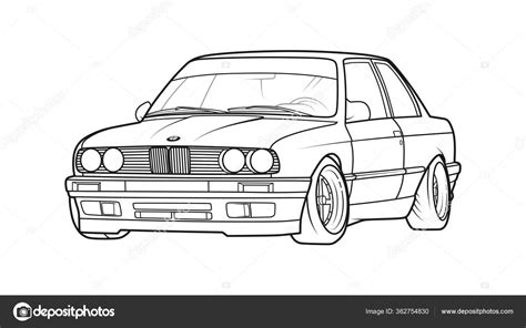 E30 Sport Drift Stance Car Stock Vector Image by ©ArtCavalcade #362754830