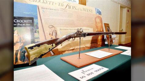 Davy Crockett's historic rifle to go on display at state park