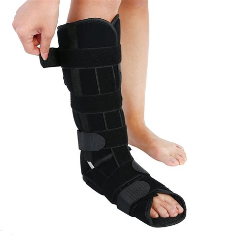 WALFRONT Medical Leg Brace Ankle Support Adjustable Leg Support Strap Ankle Brace Ankle Fracture ...