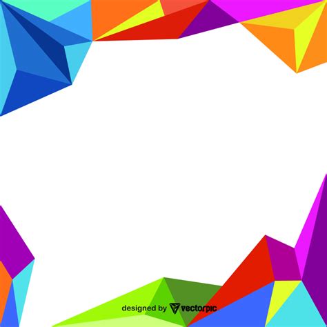 colorful geometry banner background editable design free vector