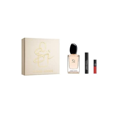 Giorgio Armani Si - 100ml EDP Gift Set with Mini Mascara & Lipgloss