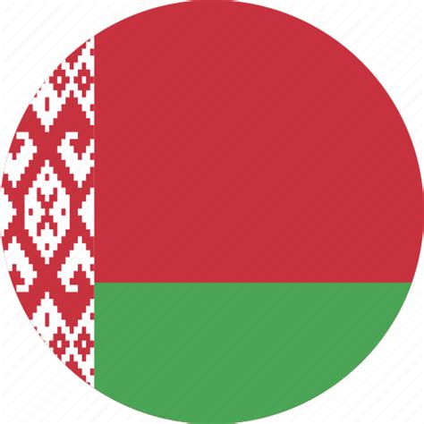 Belarus, belarus flag, circle, circular, country, flag, flag of belarus, flags, national, round ...