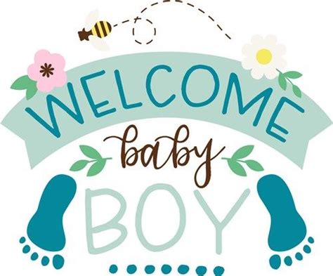 Welcome Baby Boy print art Bugs print art at EmbroideryDesigns.com | Welcome baby boys, Baby boy ...