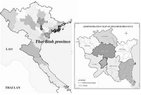 location of Thai Binh province (Atlas Vietnam, 2001) | Download Scientific Diagram