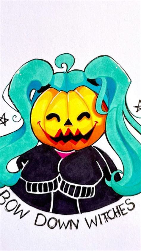 🎃 pumpkin head Drawing 🎃 | Anime canvas art, Cute easy drawings ...