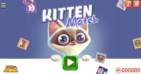 Play game Kitten Match - free games online for kids