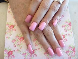 Acrylic nails with pink polish | Nic Senior | Flickr