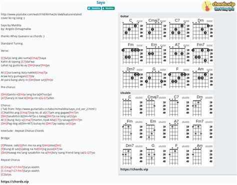 Chord: Sayo - tab, song lyric, sheet, guitar, ukulele | chords.vip