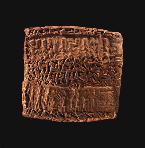 Cuneiform tablet case impressed with four cylinder seals in Assyrian and Anatolian styles, for ...